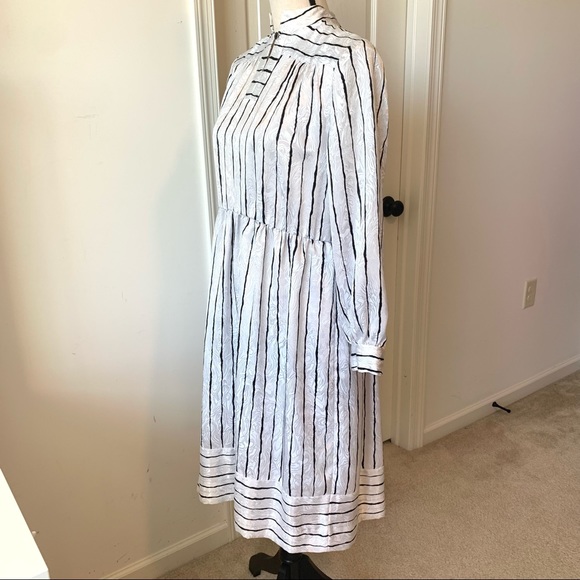Vintage BROWNSTONE STUDIO Lightweight Striped Long Sleeve Dress—SZ. 4 - Picture 5 of 13